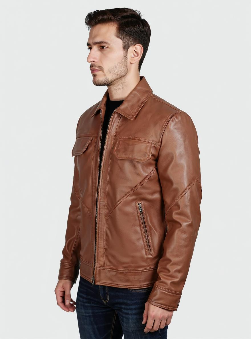 Prestige Leather Trucker - Biker Jackets