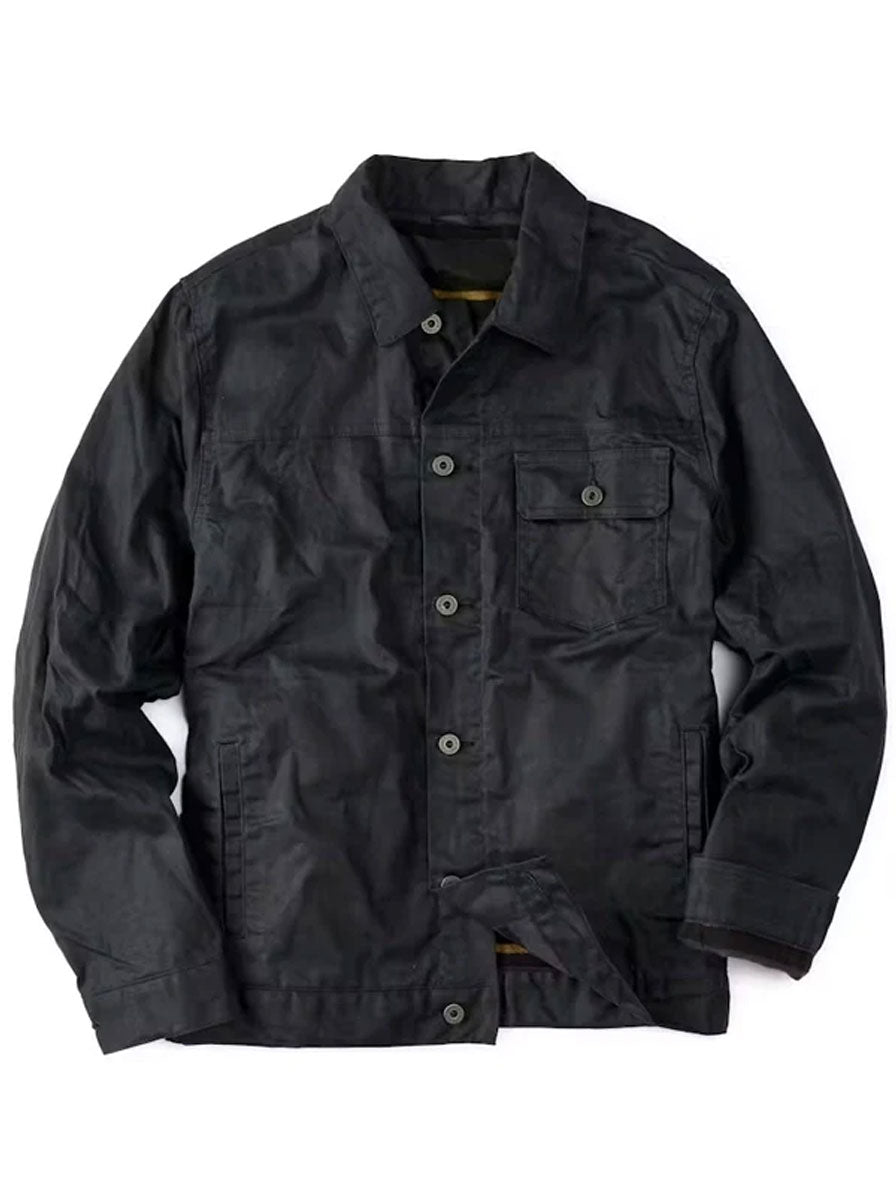 Flint-and-Tinder-Waxed-Black-Cotton-Jacket