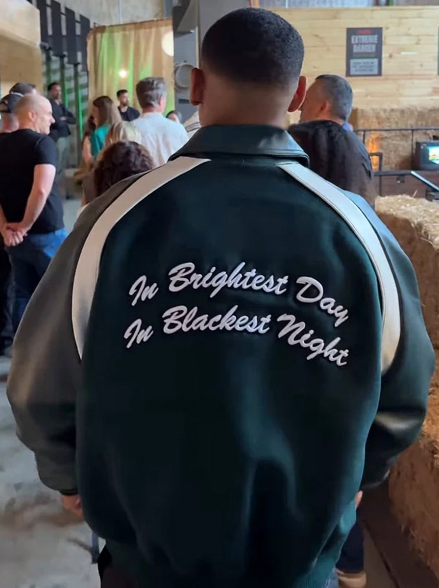 Lanterns 2026 John Stewart Green Wool & Leather Letterman Varsity Jacket