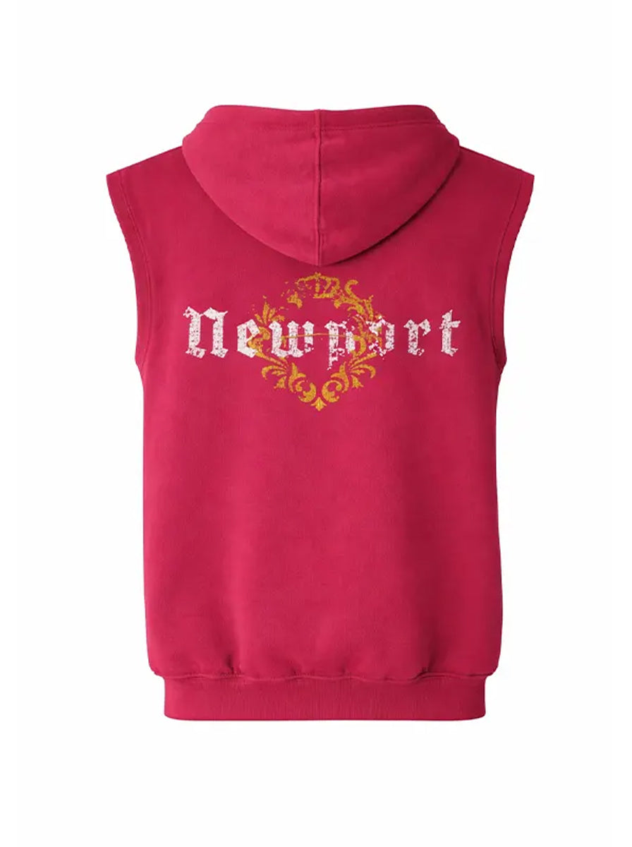 Greg Ross Justin Bieber Sleeveless Zipper Hoodie