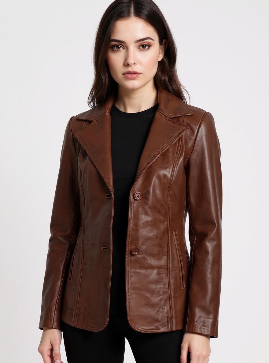 Luxe Leather Blazer