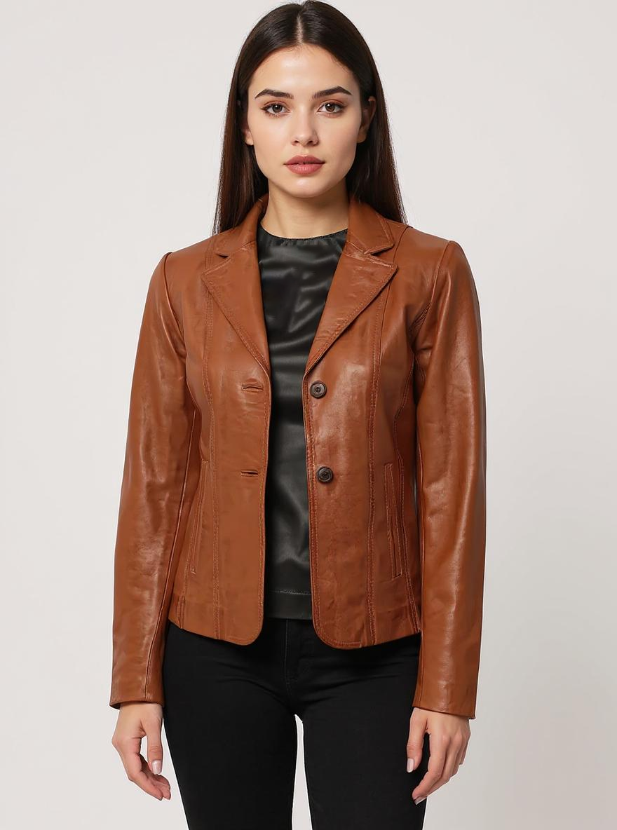 Heritage Leather Blazer