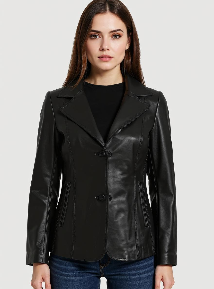 Vintage Leather Blazer