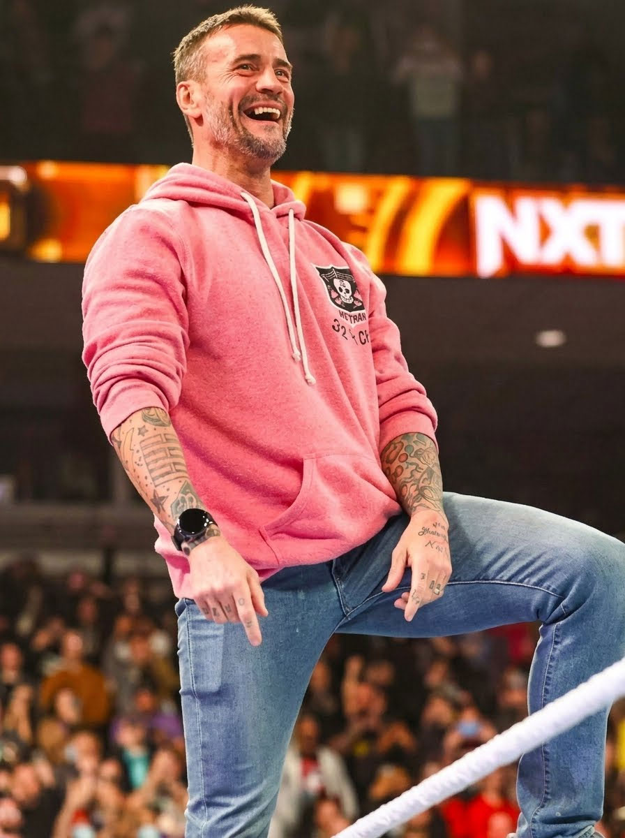 Bret Hart Pink Pullover Hoodie