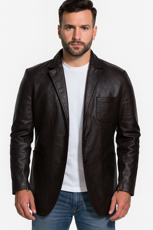Stylish Leather Executive - Blazers