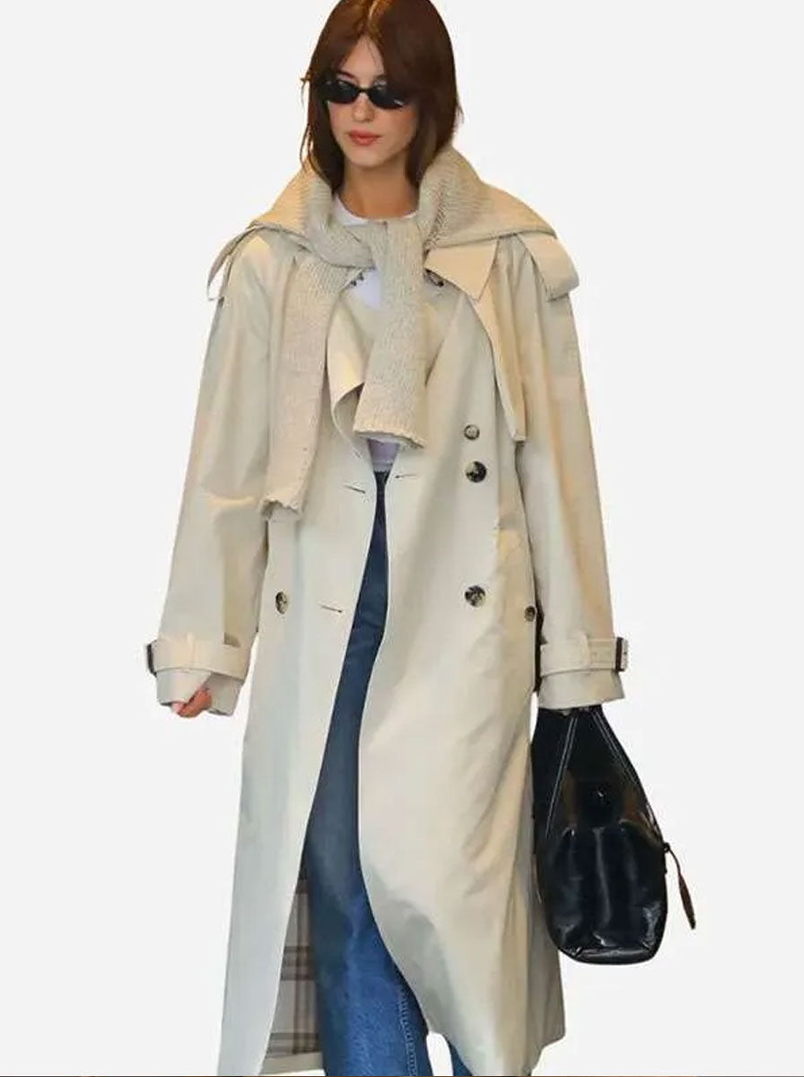 NYC 2026 Daisy Edgar-Jones Cotton Trench Coat