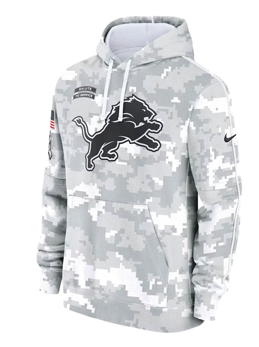 Detroit Lions 2024 Arctic Camo Salute to Service Hoodie