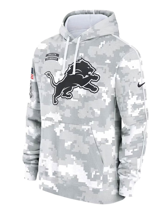 Detroit Lions 2024 Arctic Camo Salute to Service Hoodie