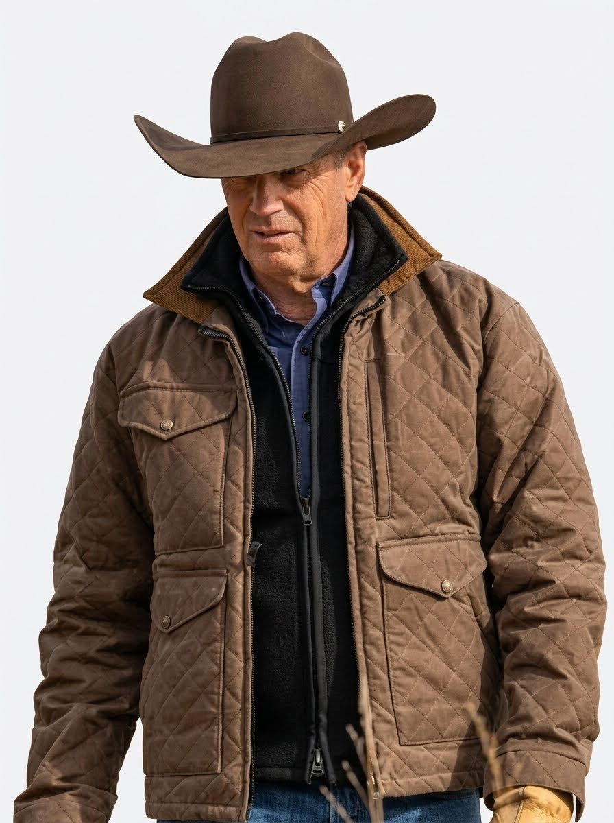 John-Dutton-Yellowstone-S04-Brown-Quilted-Jacket