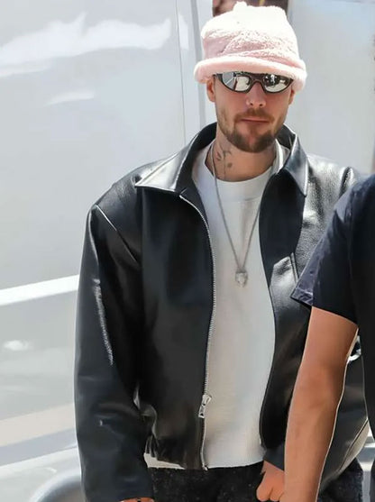 Justin-Bieber-LA-2026-Black-Leather-Jacket