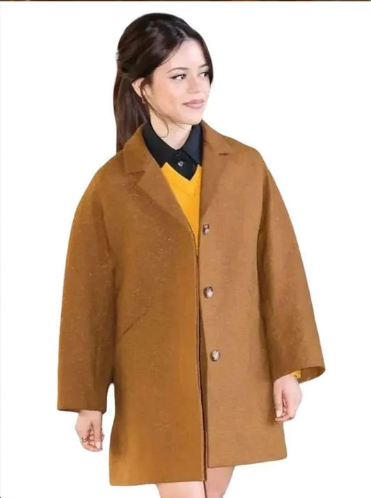 Press Photocall Klara and the Sun Jenna Ortega Wool Coat