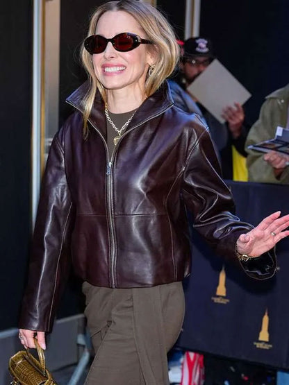 Kristen-Bell-Nobody-Wants-Promo-2026-Leather-Jacket