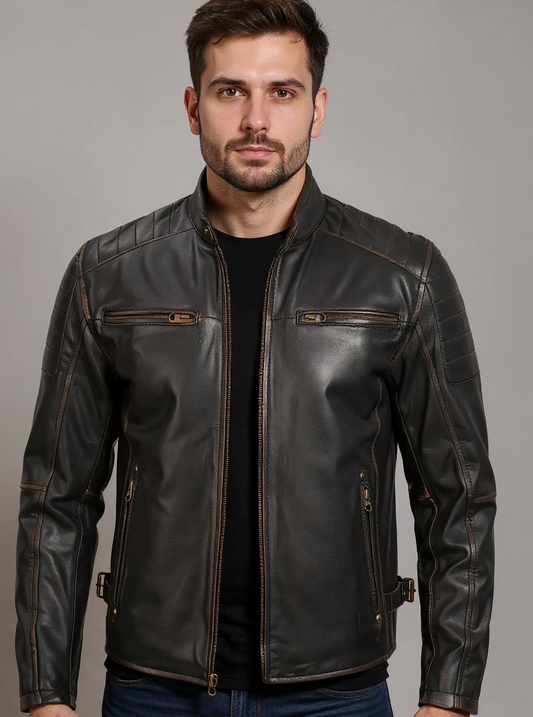 Vintage Cafe Racer Jacket