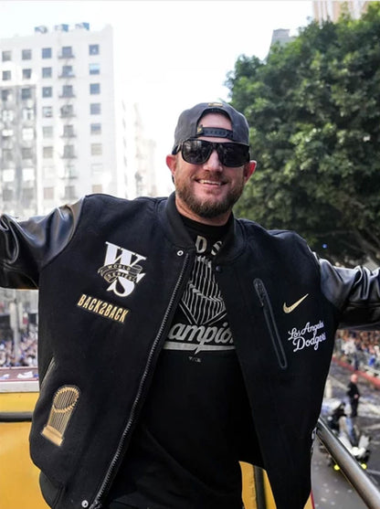 Max-Muncy-LA-Dodgers-Black-Letterman-Jacket