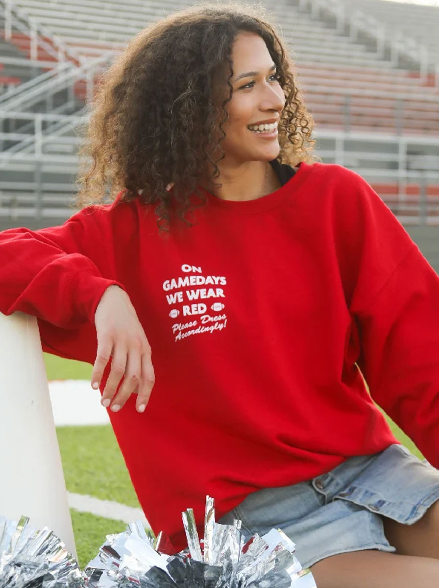 Charlie-Southern-On-Gamedays-We-Wear-Red-Sweatshirt