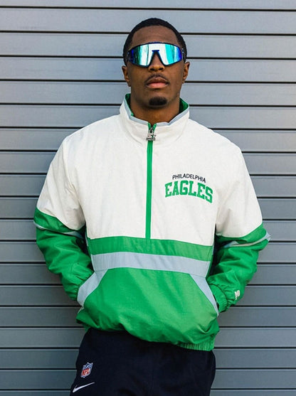 Philadelphia-Eagles-Starter-Green-and-White-Jacket