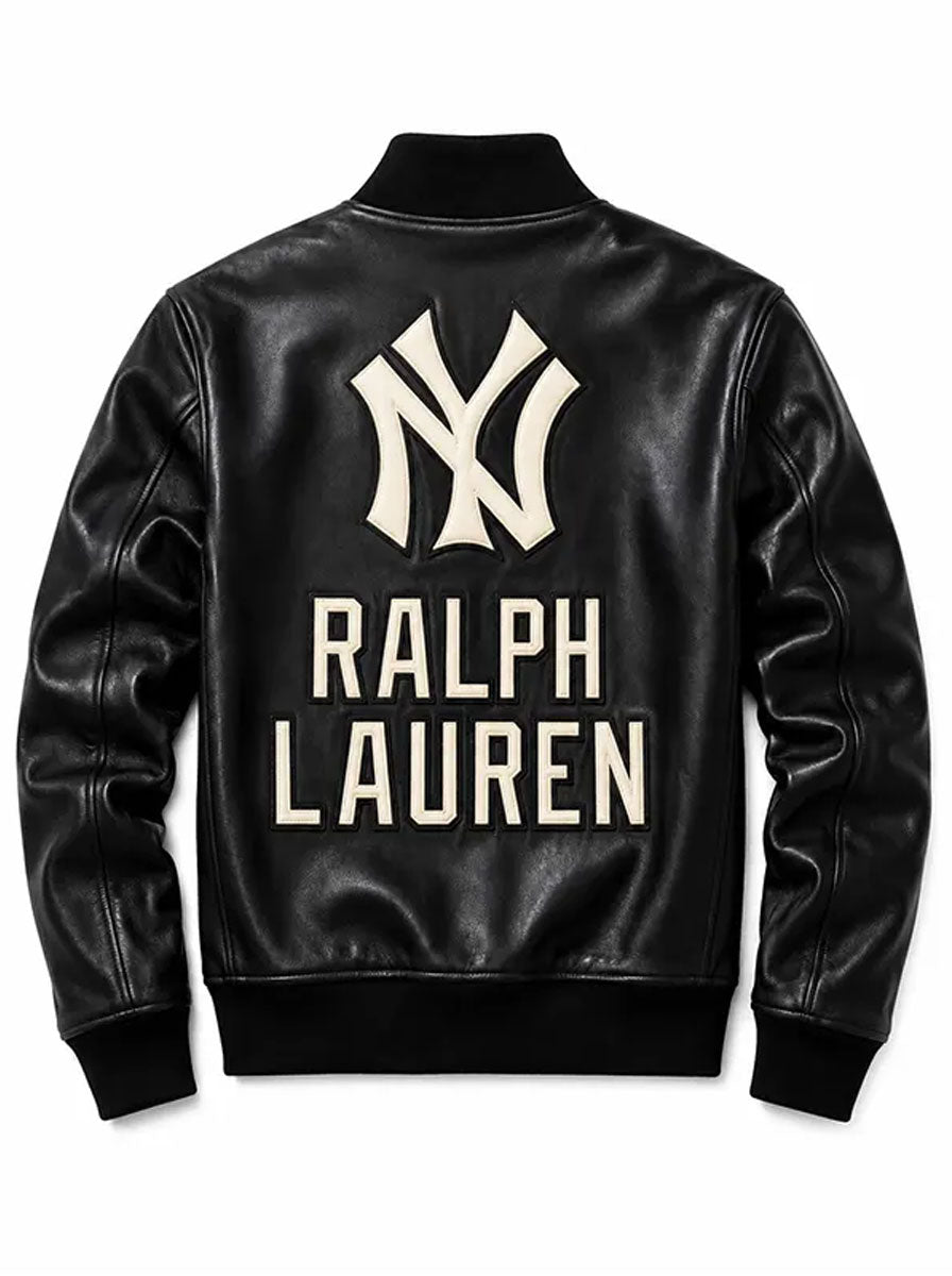Ralph-Lauren-X-NY-Yankees-Black-Leather-Jacket