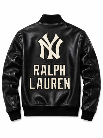 Ralph-Lauren-X-NY-Yankees-Black-Leather-Jacket