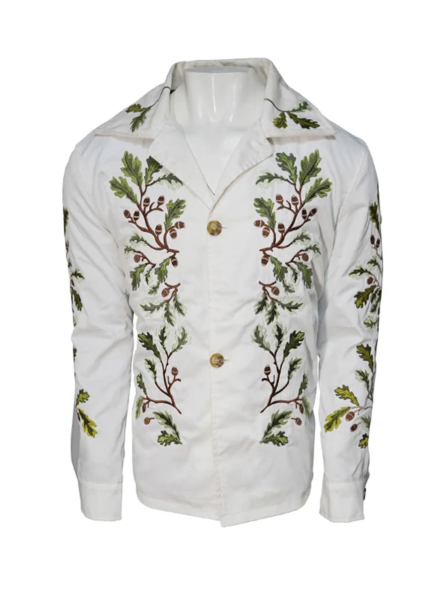 Saltburn-Barry-Keoghan-Embroidery-White-Jacket