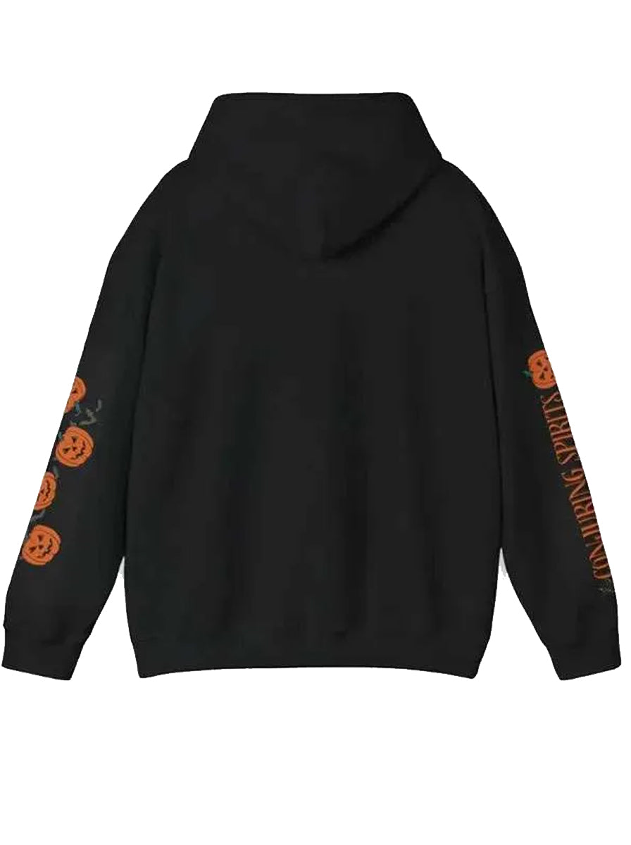 Skeleton Head Pumpkin Pullover Halloween Hoodie
