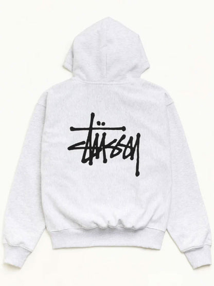 Stussy-Basic-Gray-Hoodie