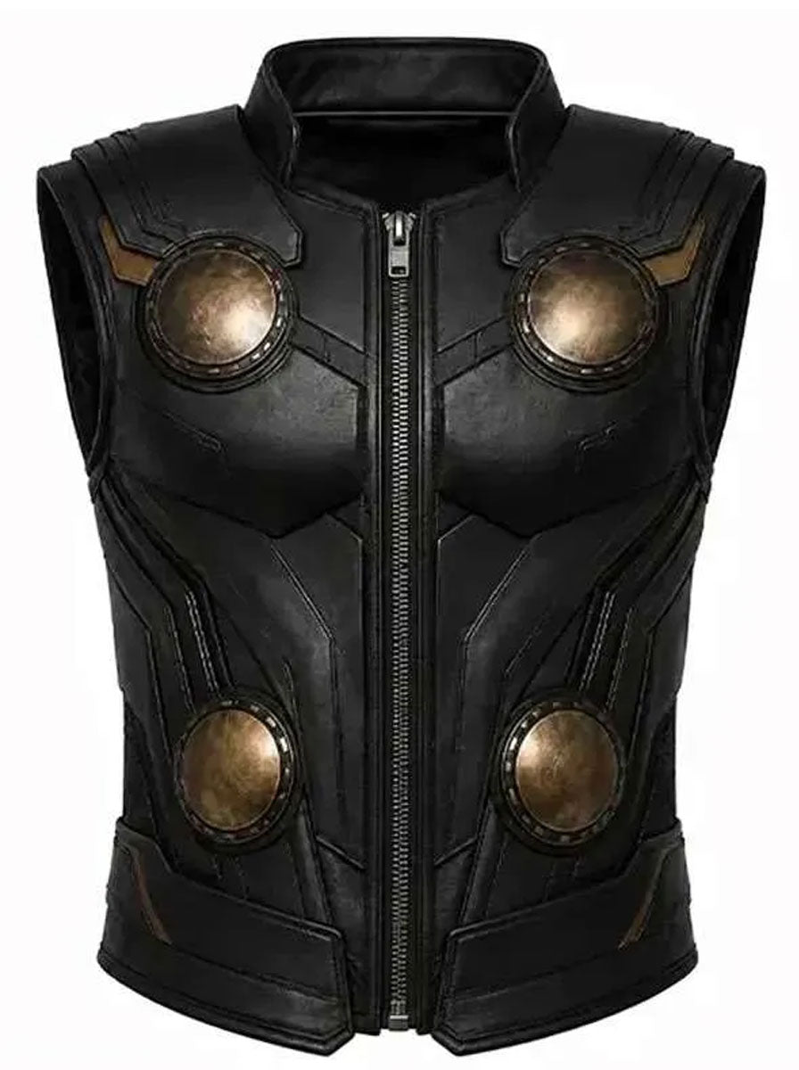 Thor-Avengers-Doomsday-2026-Black-Leather-Vest