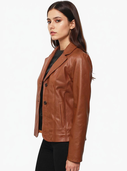 Heritage Leather Blazer